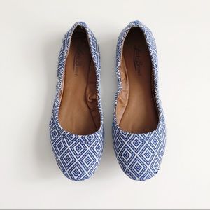 Lucky Brand Emmie Geo Embroidered Ballet Flats
